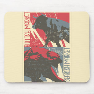Mousepad Mercado de Touro e Urso - Presente para Day Trader
