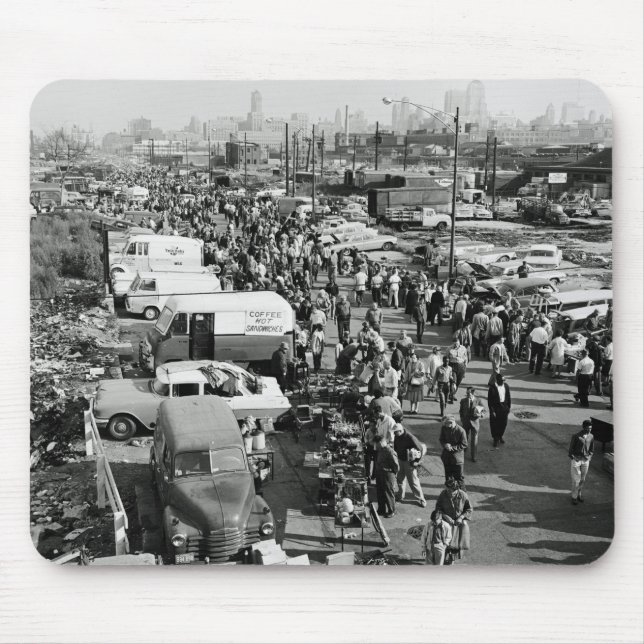 Mousepad Mercado Flea de Chicago da Maxwell Street Chicago, (Frente)