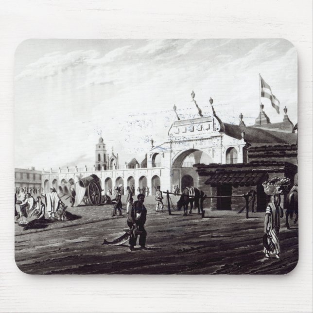 Mousepad Mercado, gravado por Daniel Havell 1820 (Frente)