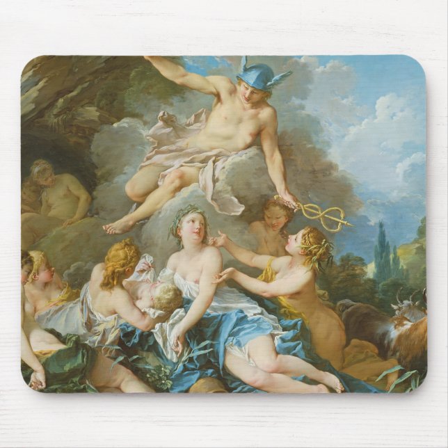 Mousepad Mercúrio confiando a criança Baccus às Ninfas (Frente)