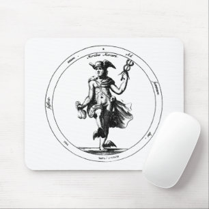 Mousepad Mercury alquímico e Caduceus