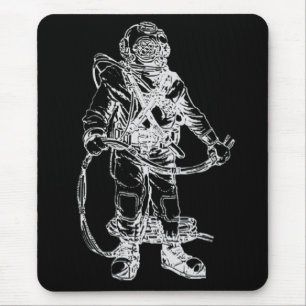 Mousepad Mergulhador de MKV no preto