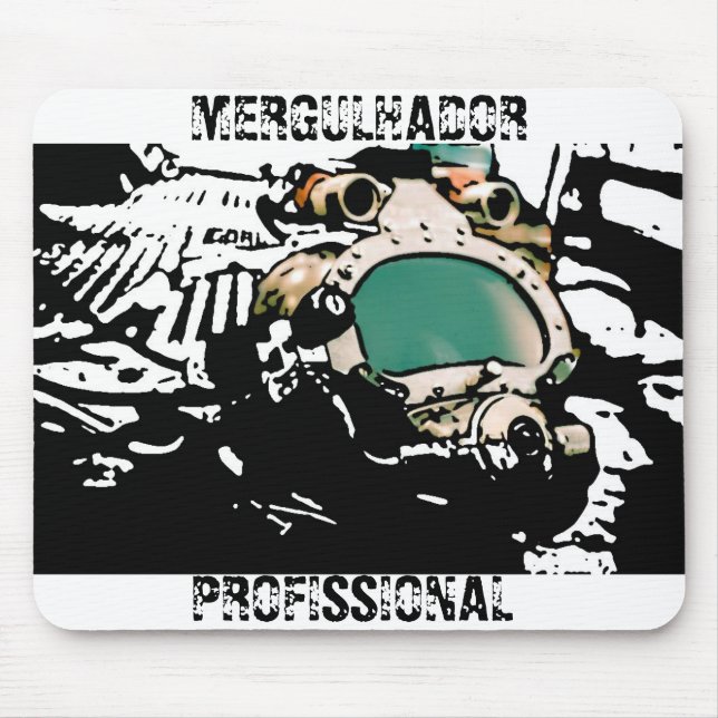MousePad mergulhador profissional stilized (Frente)