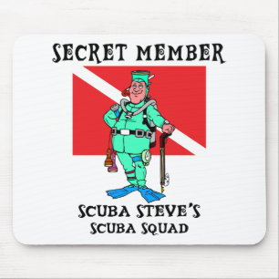 Mousepad MERGULHADOR secreto Steve do membro