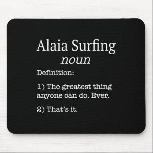 Mousepad Mergulhadores Alaia Surfista Alaia Definição Engra