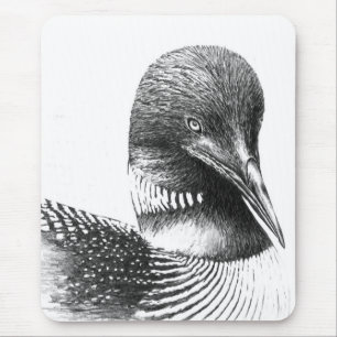 Mousepad Mergulhão-do-norte de Minnesota por William Marti