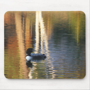 Mousepad Mergulhão-do-norte no nascer do sol