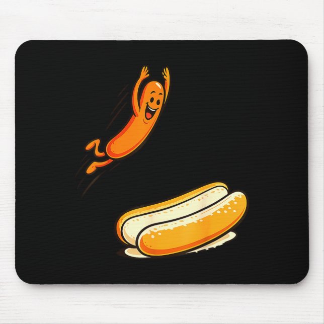 Mousepad Mergulho alto de cachorro quente  (Frente)