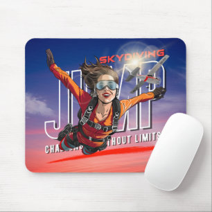 Mousepad Mergulho de Paraquedas - Sinta Liberdade Acima das
