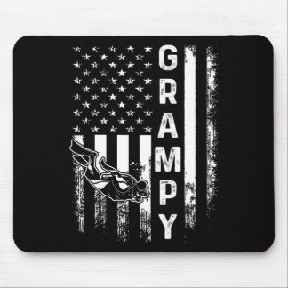 Mousepad Mergulho Scu Vovô Bandeira Americana Vintage Natal