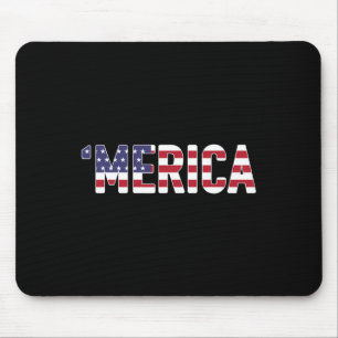 Mousepad Merica - Patriótica Flag Usa Estados Unidos Améric