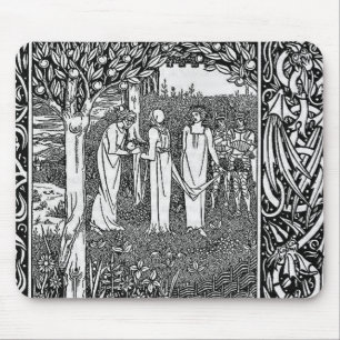 Mousepad Merlin, por Aubrey Beardsley - HD