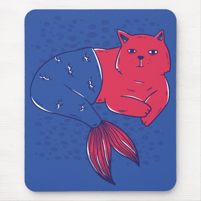 Mousepad Mermaid Cat (Frente)
