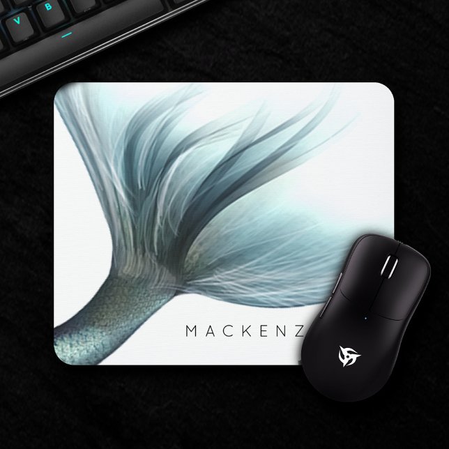 Mousepad Mermaid Luxe Tail | Seafoam Mint Green Aqua Custom (Criador carregado)