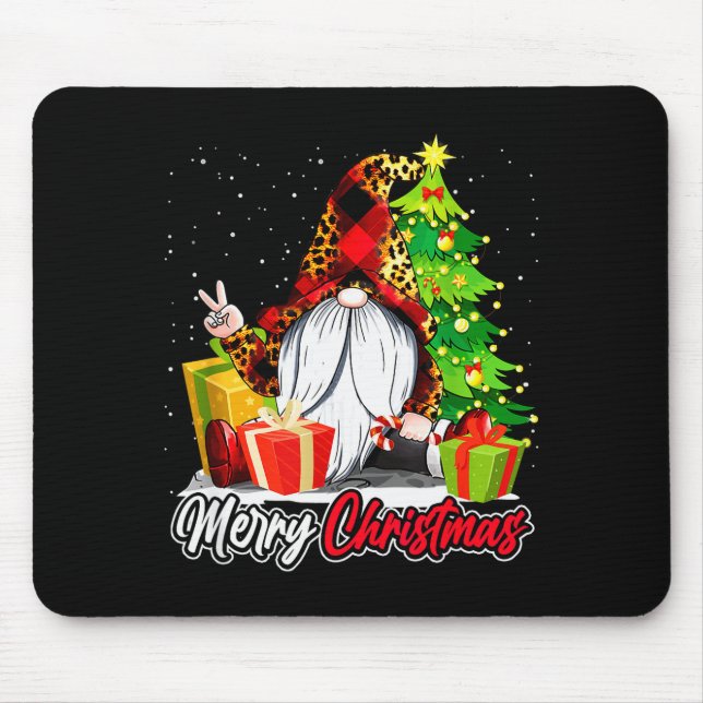 Mousepad Merry Christmas Gnome Family Matching Pajama Xmas  (Frente)