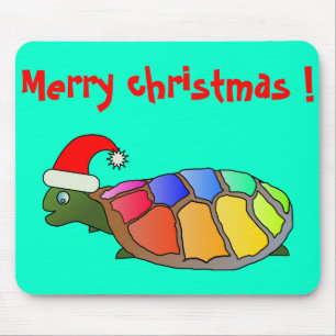 MOUSEPAD "MERRY CHRISTMAS" PAPAIS NOEIS TURTLE