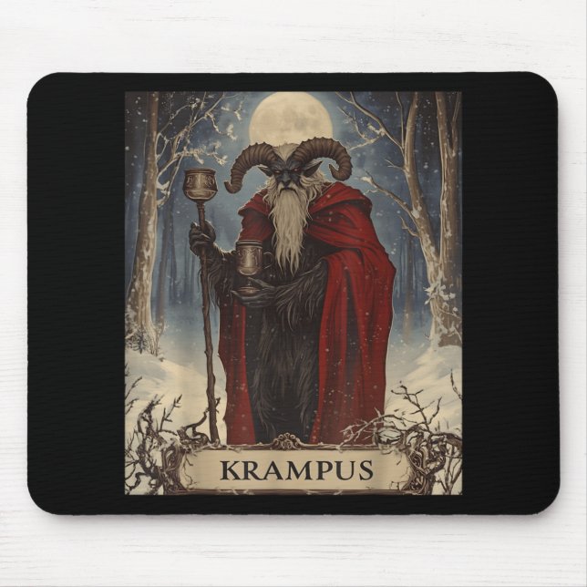 Mousepad Merry Krampus Pajama Funny Christmas Horror Ugly S (Frente)