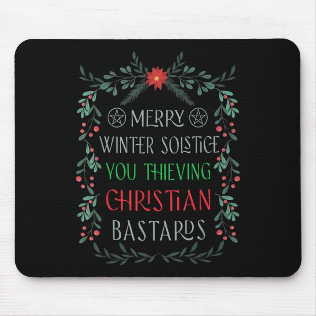 Mousepad Merry Winter Solstice You Thieving Christian S  (Frente)