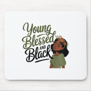 Mousepad Mês da História Negra Conscientização Bendita Mela
