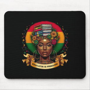 Mousepad Mês da História Negra Educação É Liberdade Excelên
