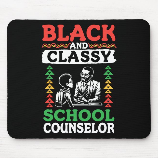 Mousepad Mês da História Negra Registrador da Escola Black  (Frente)