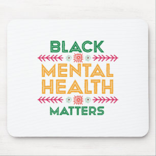 Mousepad Mês da História para Problemas de Saúde Mental Neg