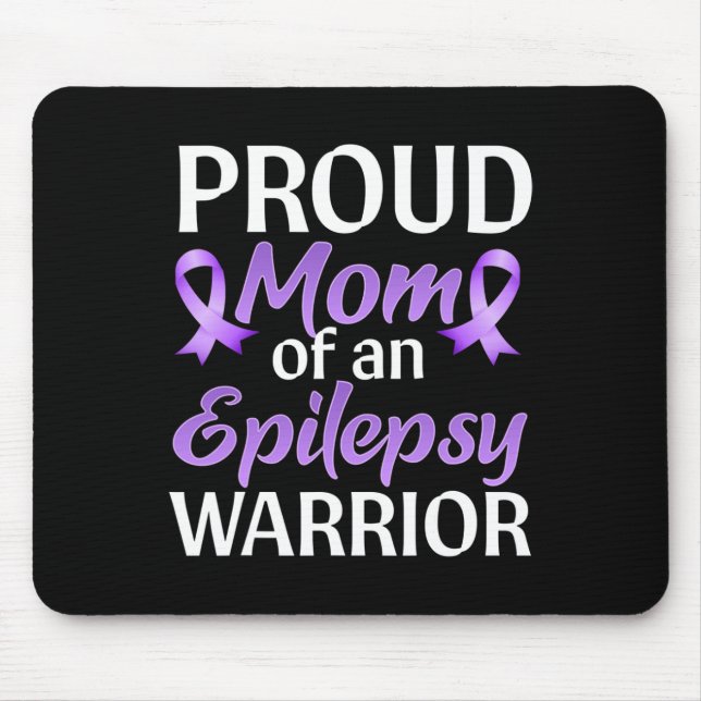 Mousepad Mês De Consciência Da Epilepsia Orgulhava Mãe De U (Frente)
