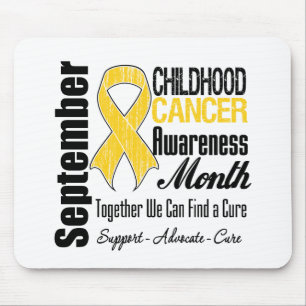 Mousepad Mês de Consciência do Cancer na Infância de setemb