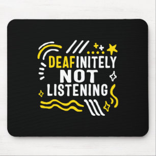 Mousepad Mês de Consciência Sem Ouvir Asl Lang