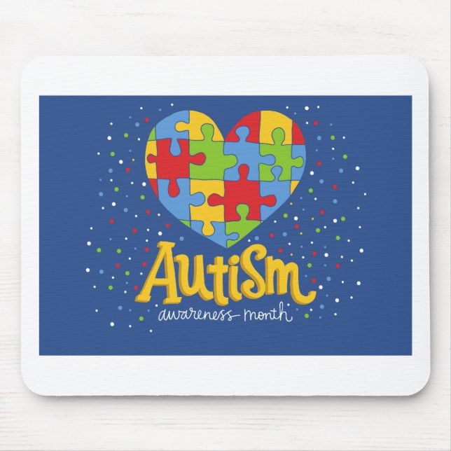 Mousepad mês de conscientização sobre autismo (Frente)