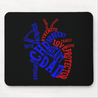 Mousepad Mês de conscientização sobre defeito cardíaco cong