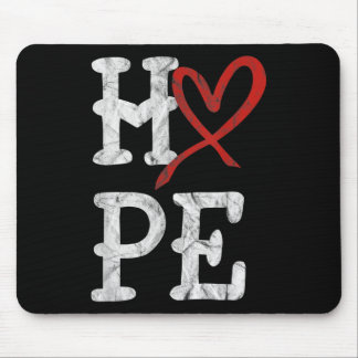 Mousepad Mês de Conscientização sobre Doenças Cardíacas Esp