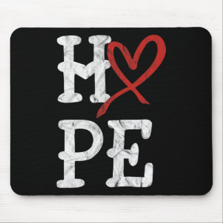 Mousepad Mês de Conscientização sobre Doenças Cardíacas Esp
