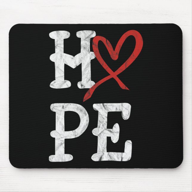 Mousepad Mês de Conscientização sobre Doenças Cardíacas Esp (Frente)