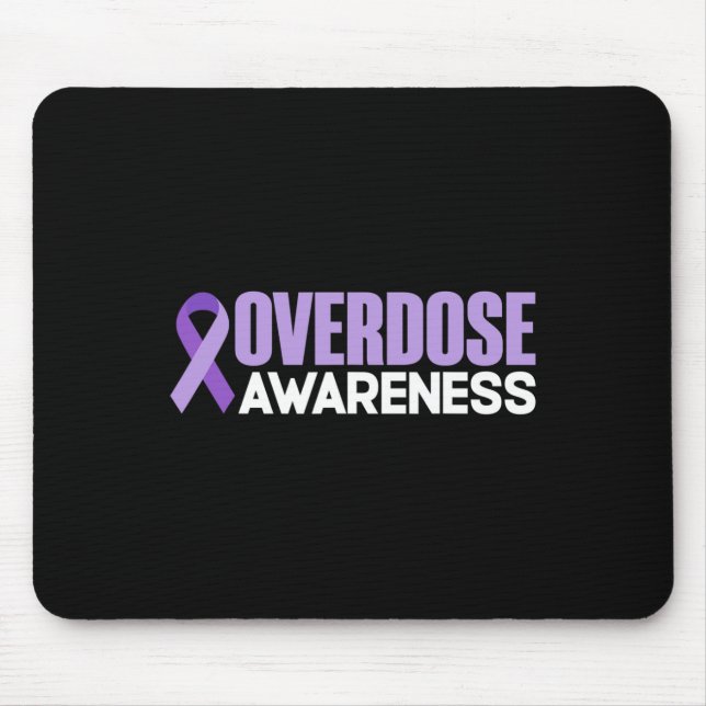 Mousepad Mês de Conscientização sobre Overdose 2022 Fita do (Frente)
