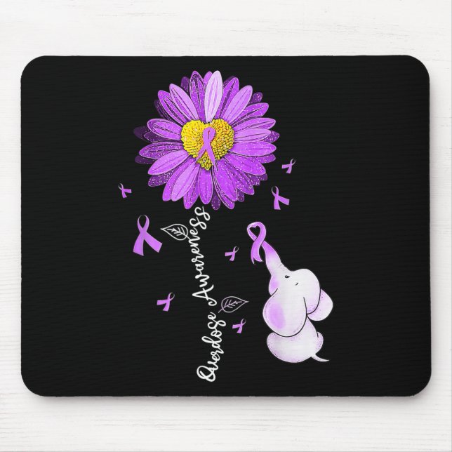 Mousepad Mês de Conscientização sobre Overdose Fita de Gira (Frente)