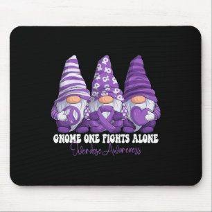 Mousepad Mês de Conscientização sobre Overdose Fitas Roxas