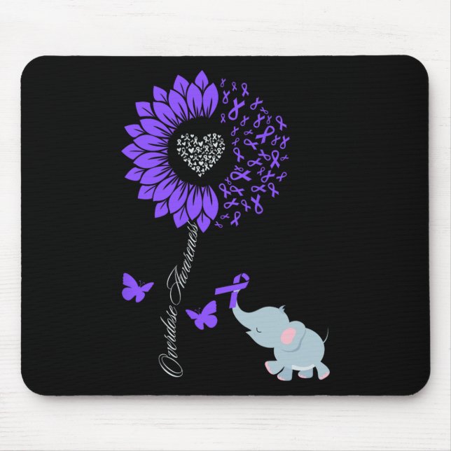 Mousepad Mês de Conscientização sobre Overdose Sunflower El (Frente)