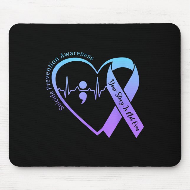 Mousepad Mês de Conscientização sobre Prevenção do Suicídio (Frente)