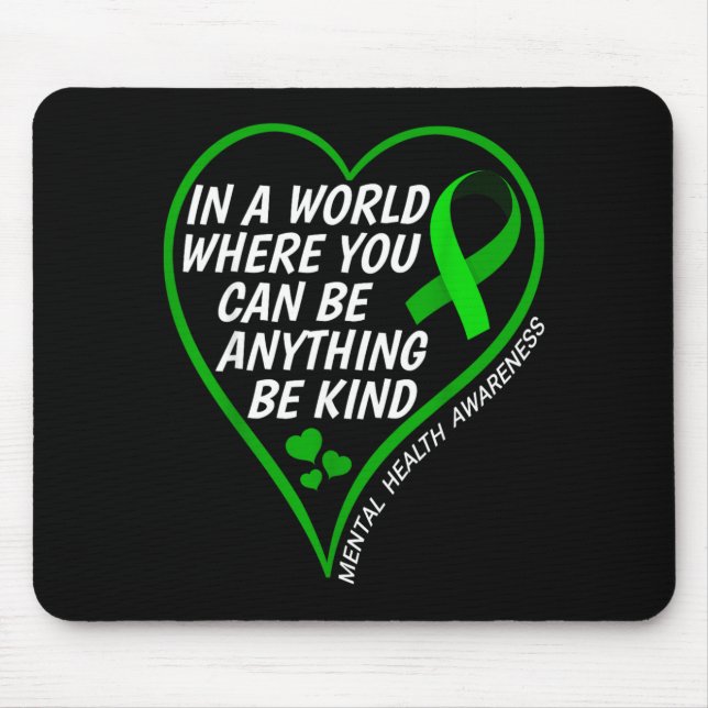 Mousepad Mês de Conscientização sobre Saúde Mental 2026 - S (Frente)