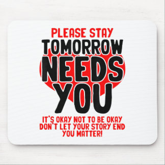 Mousepad Mês de Sensibilização para a Saúde Mental Pessoas 