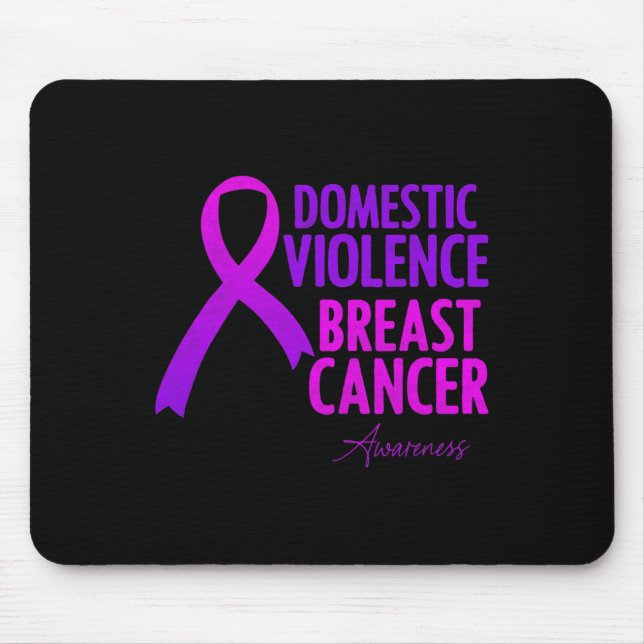 Mousepad Mês De Sensibilização Para A Violência Doméstica E (Frente)