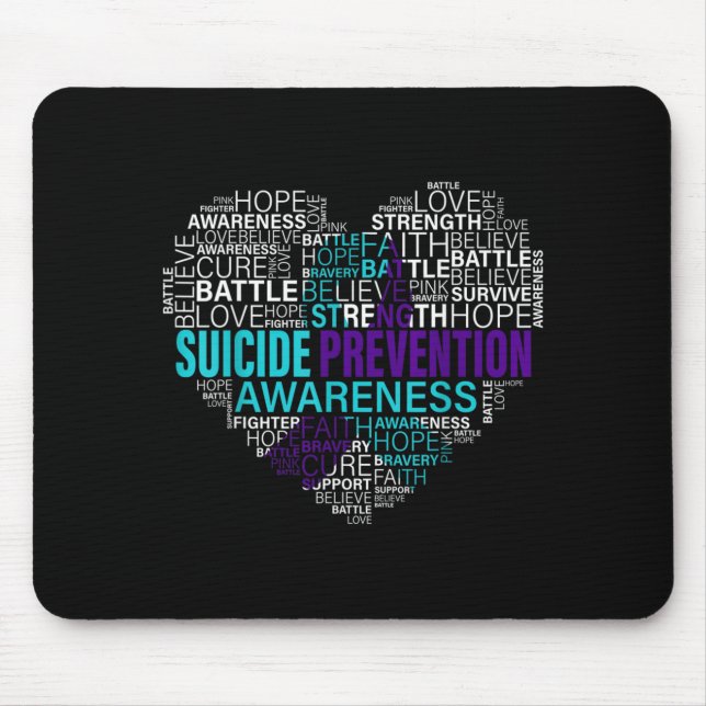 Mousepad Mês Digital de Prevenção e Conscientização da Saúd (Frente)