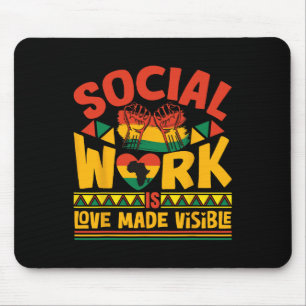 Mousepad Mês do Assistente Social Mês da História Negra Ass