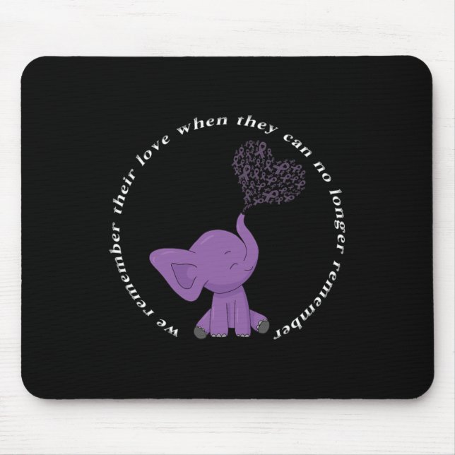 Mousepad Mês I Fim Arco Roxo Elefante 3  (Frente)