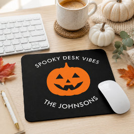 Mousepad Mesa Assombrada Minimalista – Halloween Personaliz