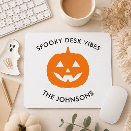 Mousepad Mesa Assombrada Minimalista – Halloween Personaliz