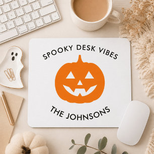 Mousepad Mesa Assombrada Minimalista – Halloween Personaliz