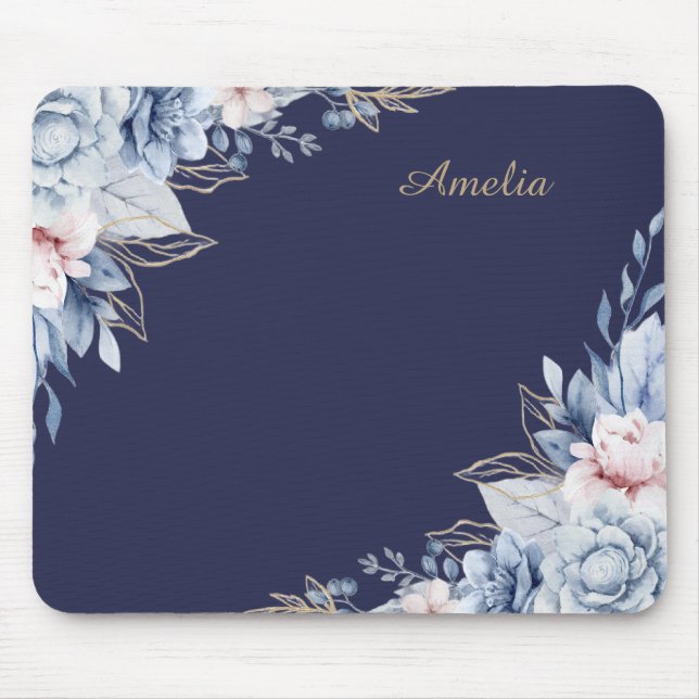 Mousepad Mesa de flores personalizadas (Frente)