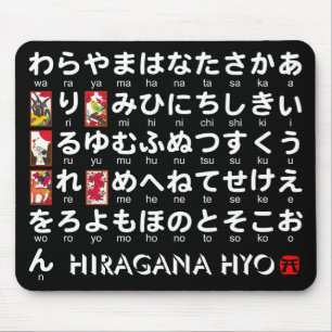 Mousepad Mesa de hiragana japonesa (Hanafuda)